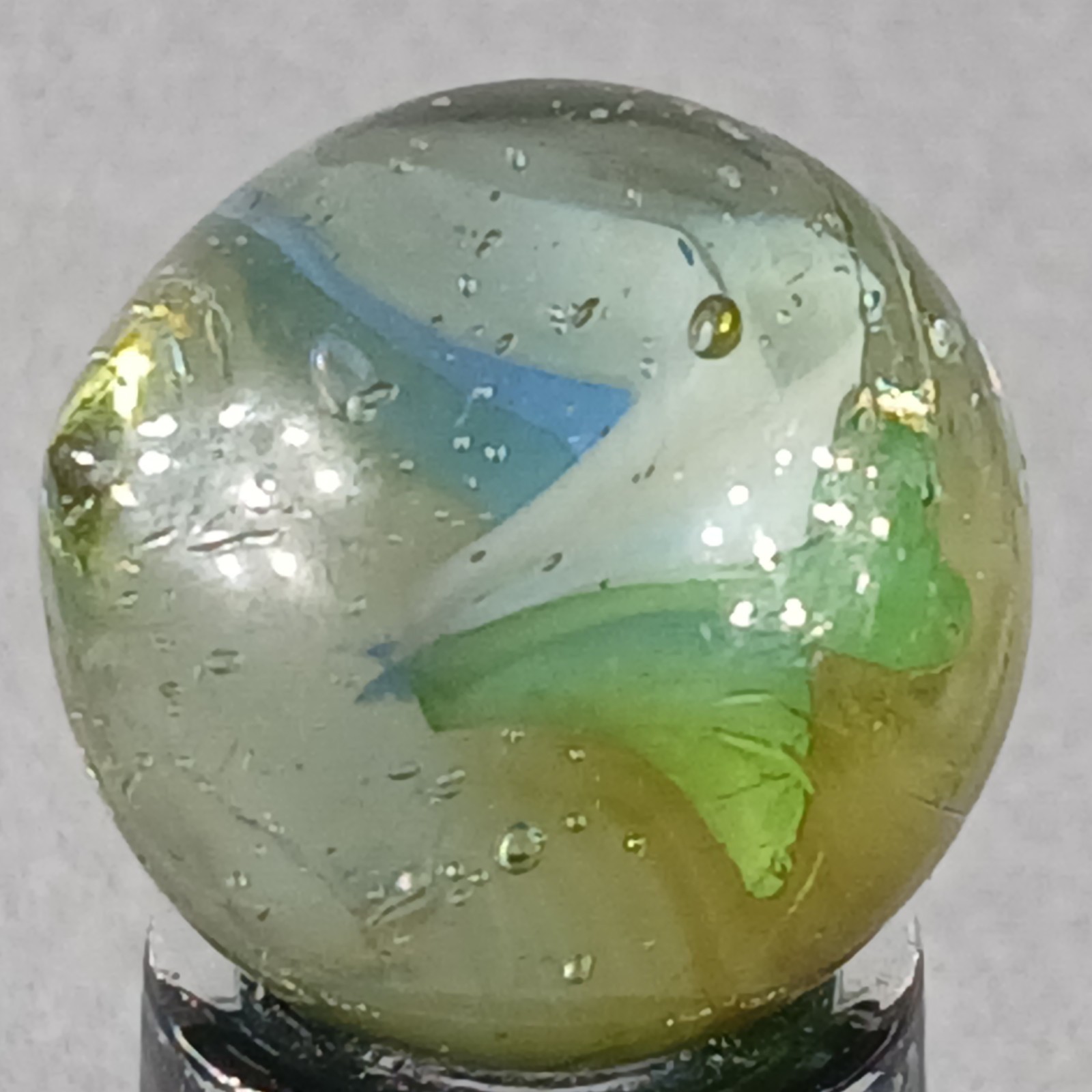 Vintage Imported Cat’s Eye Marble .60 Inches Near-Mint Condition