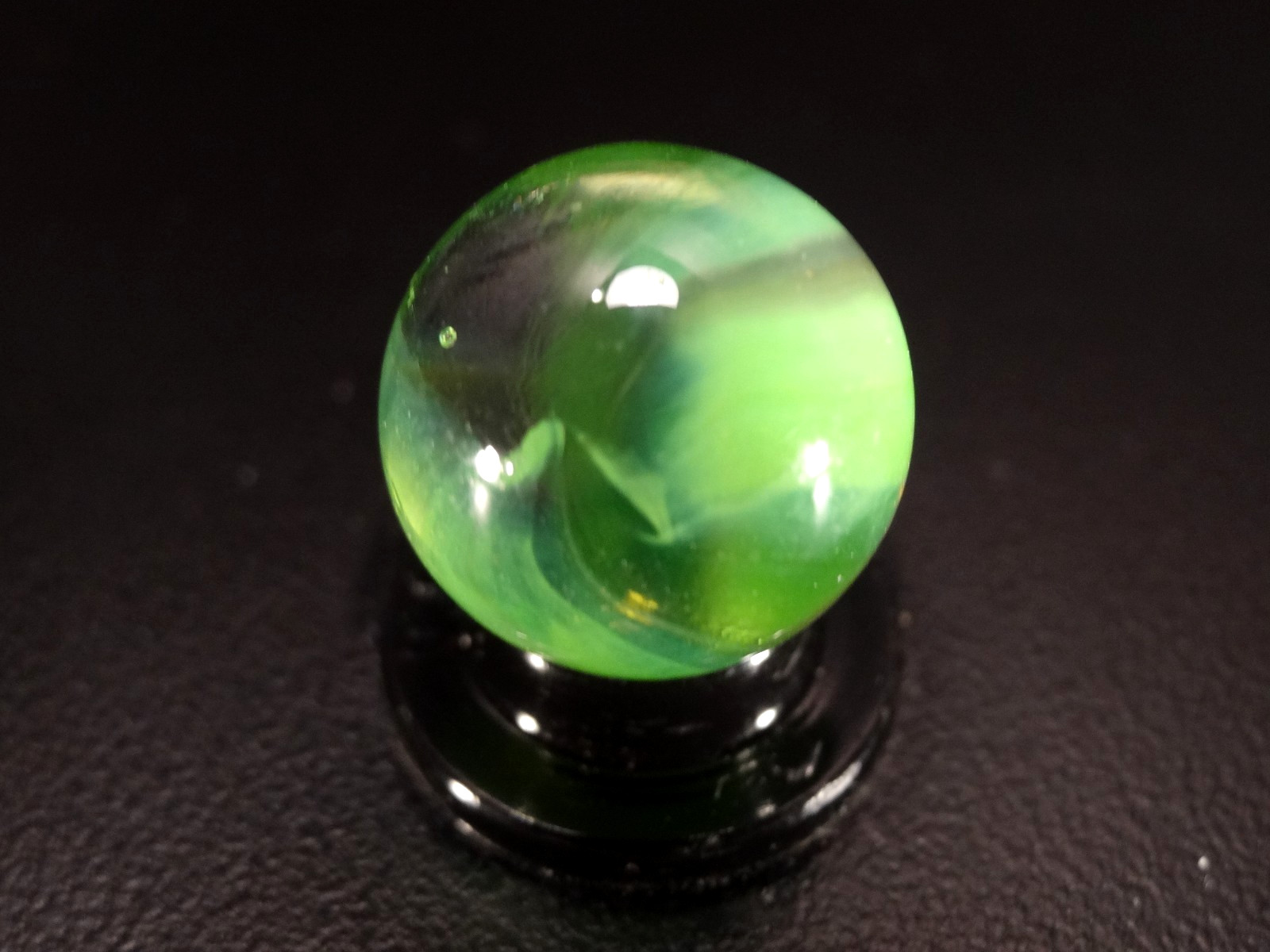 MARBLE KING ” CLEAR GREEN BOY ” 🟢🟢🟢 Superior Example rare WET MINT