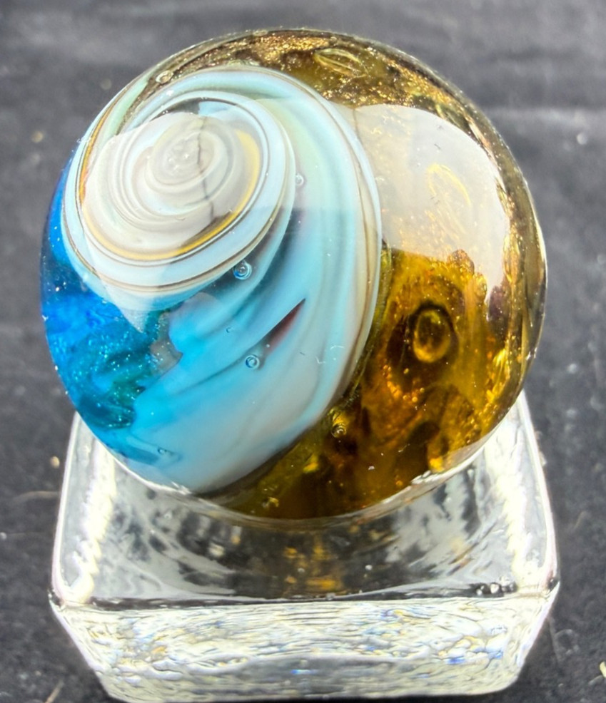 Steve Willis 2006 Handmade Lampwork Art Glass Marble 1.20″ Near Mint