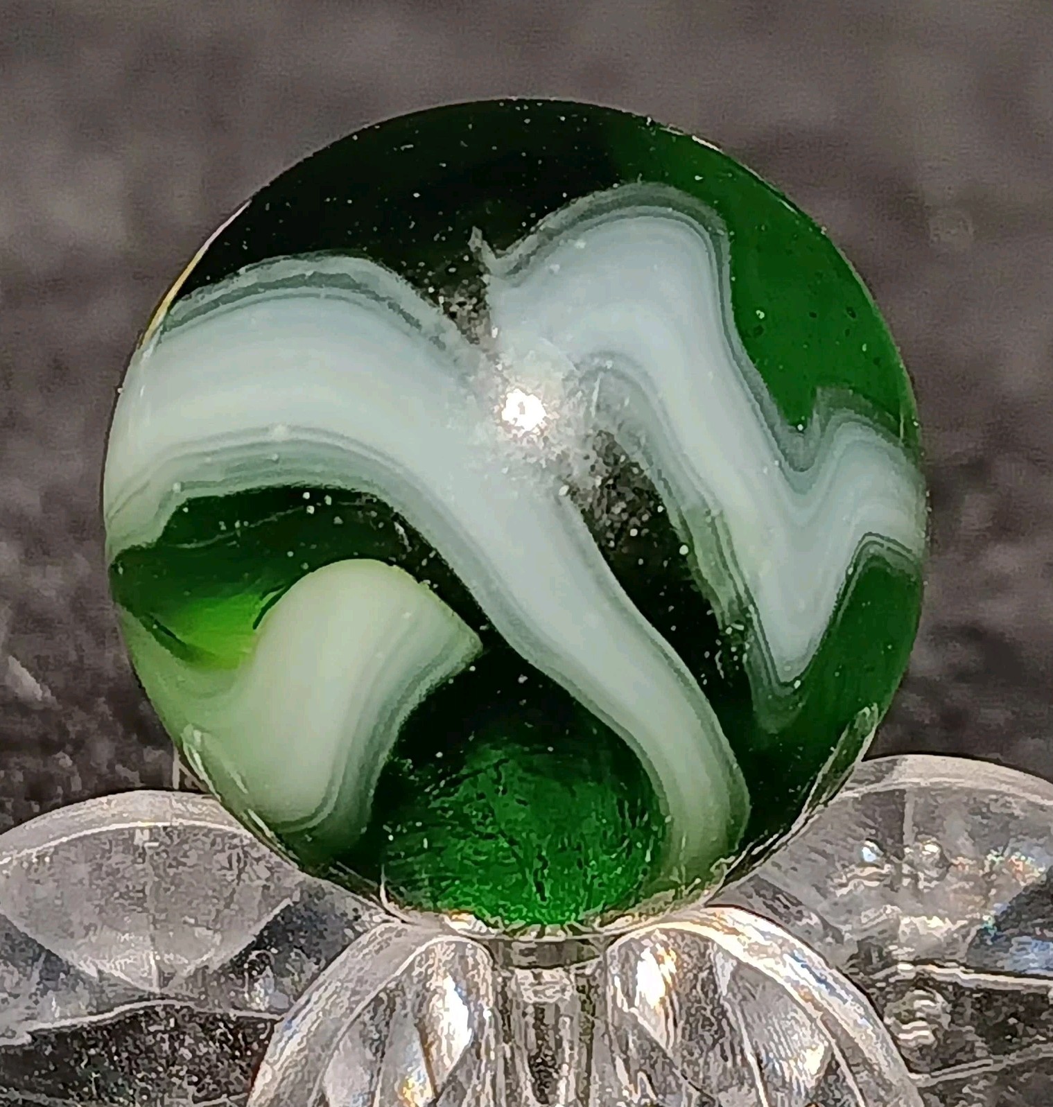 Vintage Jackson Transparent Swirl Marble .60″ Mint. HTF Example