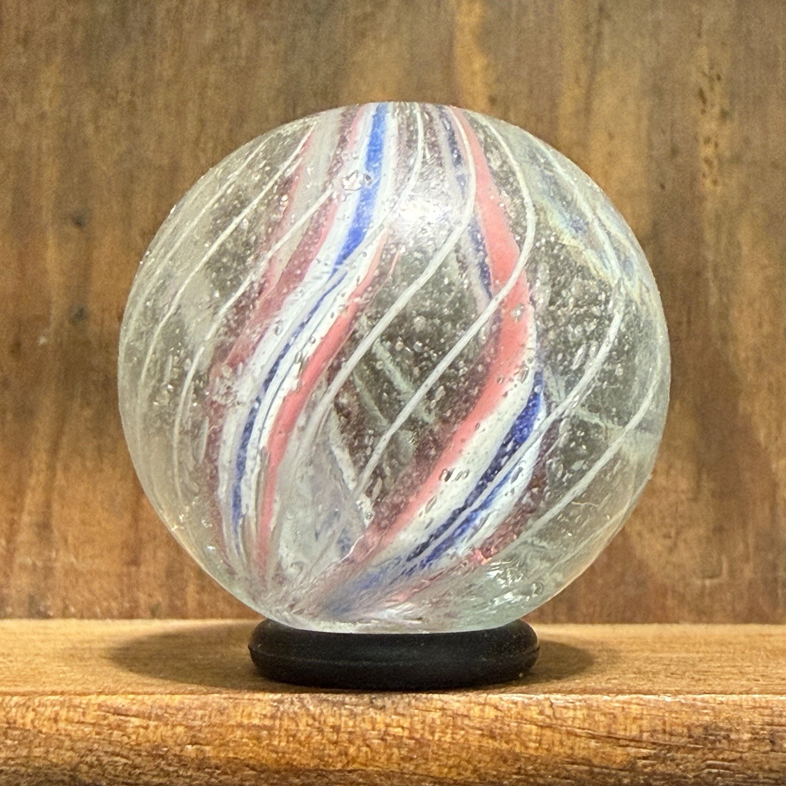 Antique Handmade Caged Divided Core Shooter Marble 29/32” Near Mint(-) | 329