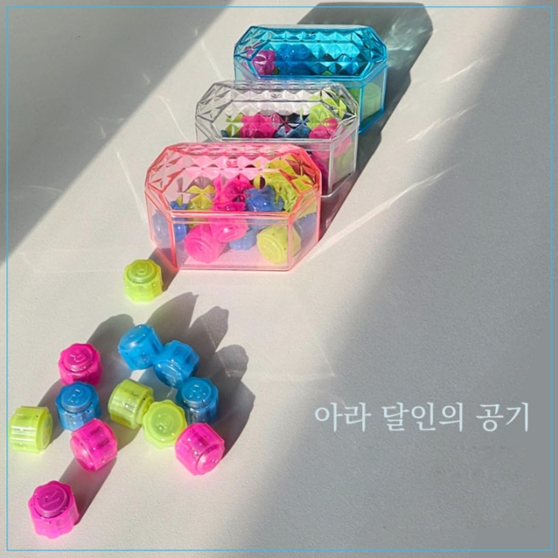 KOREAC_Gonggi Konggi Korean Jack 1.7 inches x 2.9 inches, Pink, Blue, Green