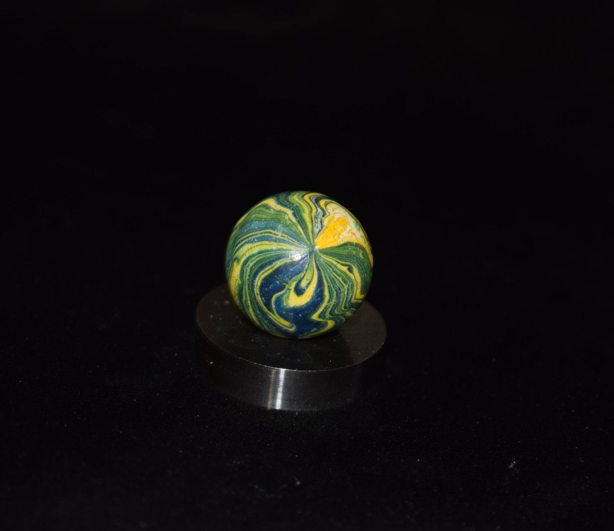 👩🏻➖⏩Handmade Italina Clay Swirl Marble Heavy💪⚫➖⚫ 💪 Shooter🎯Size .750″