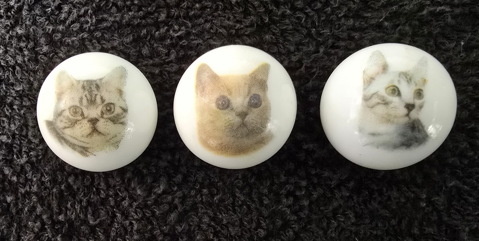 Cat Collector’s Marbles ▪︎ 1″ Shooters, Tubby, Major, & Prissy #s 1, 4, & 5, AAG