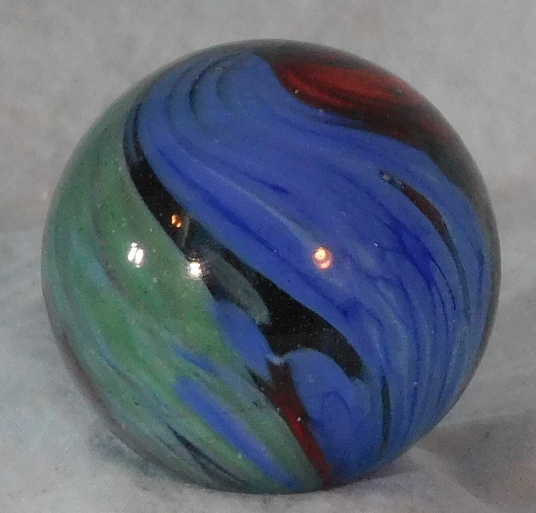 Andy Davis Contemporary Handmade Marble, 1 13/16″ Diameter, #9201AG