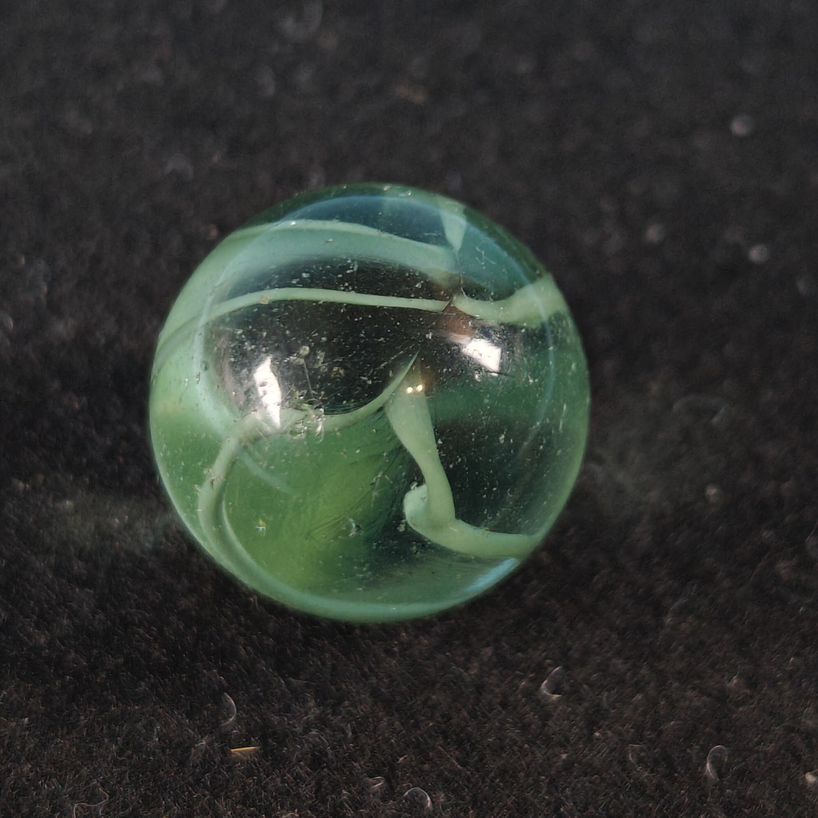 Vintage Marble – 7/8 Shooter Vitro Caged Cat Eye 6 Fingers Vanes