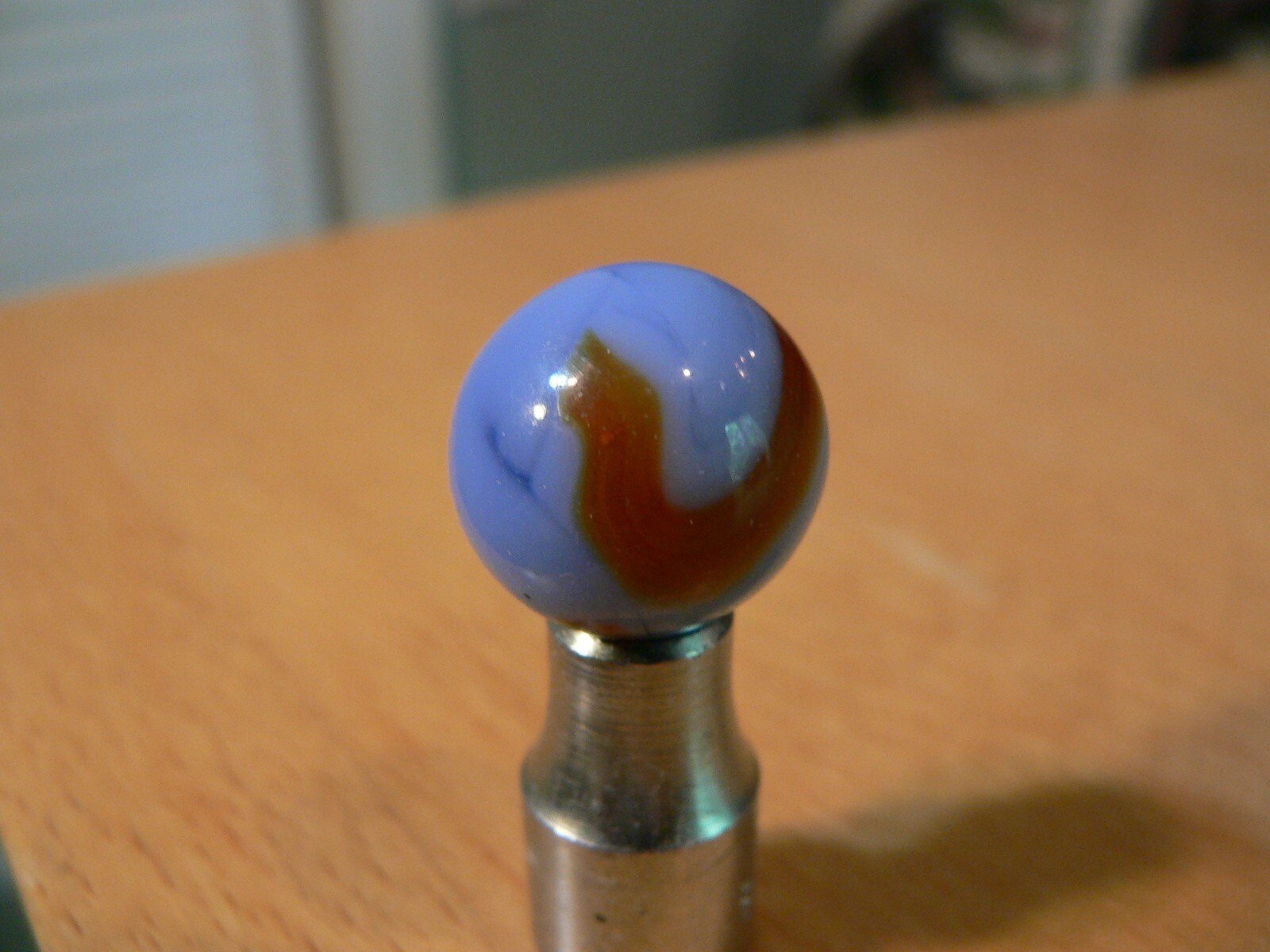 Vintage Pre 1960’s Marble 5/8″ Ravenswood/Alley Oxblood Superman Swirl