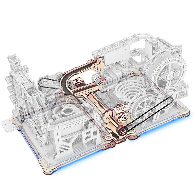 2 Pack ROKR LG01 Marble Run Link Pack Spaceport Night City SEALED