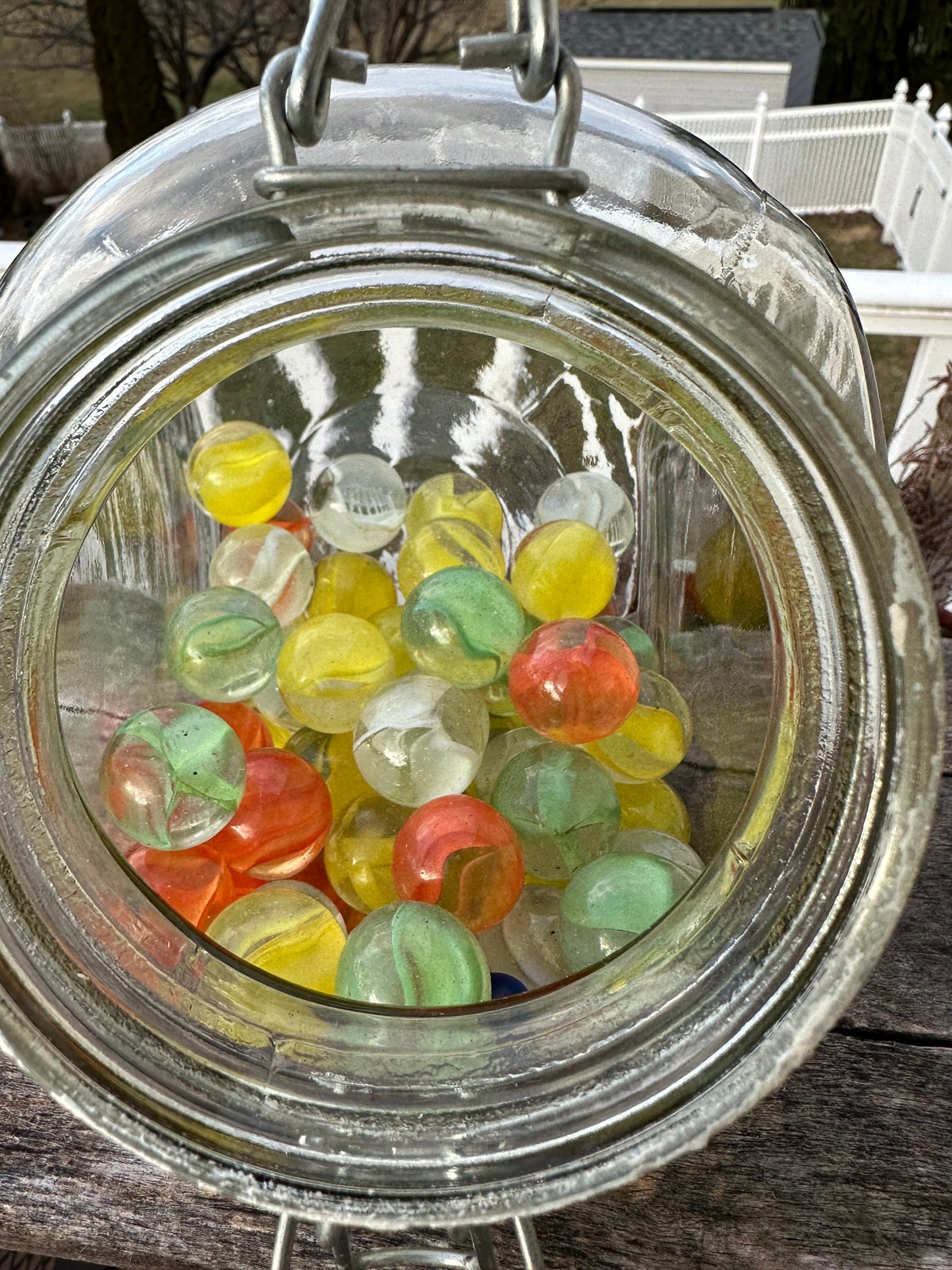 Vintage Cat Eye Marbles Set – 50+ Glass Marbles in Penny Candy Jar