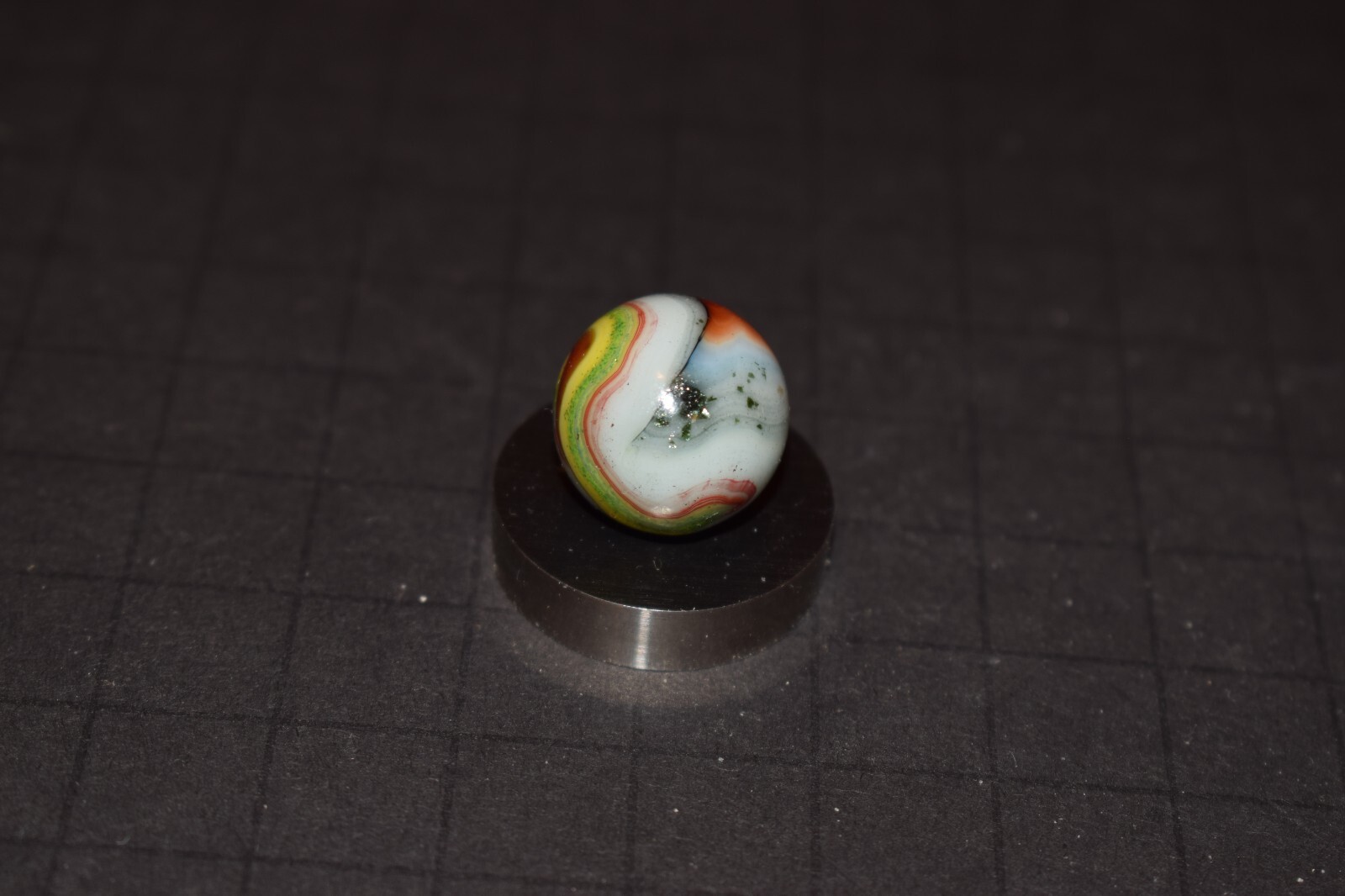 JABO/DAS 🌺Wildflowers 🐂OXBLOOD Adventure Toy Marble Size .687″=11/16=17mm Mint