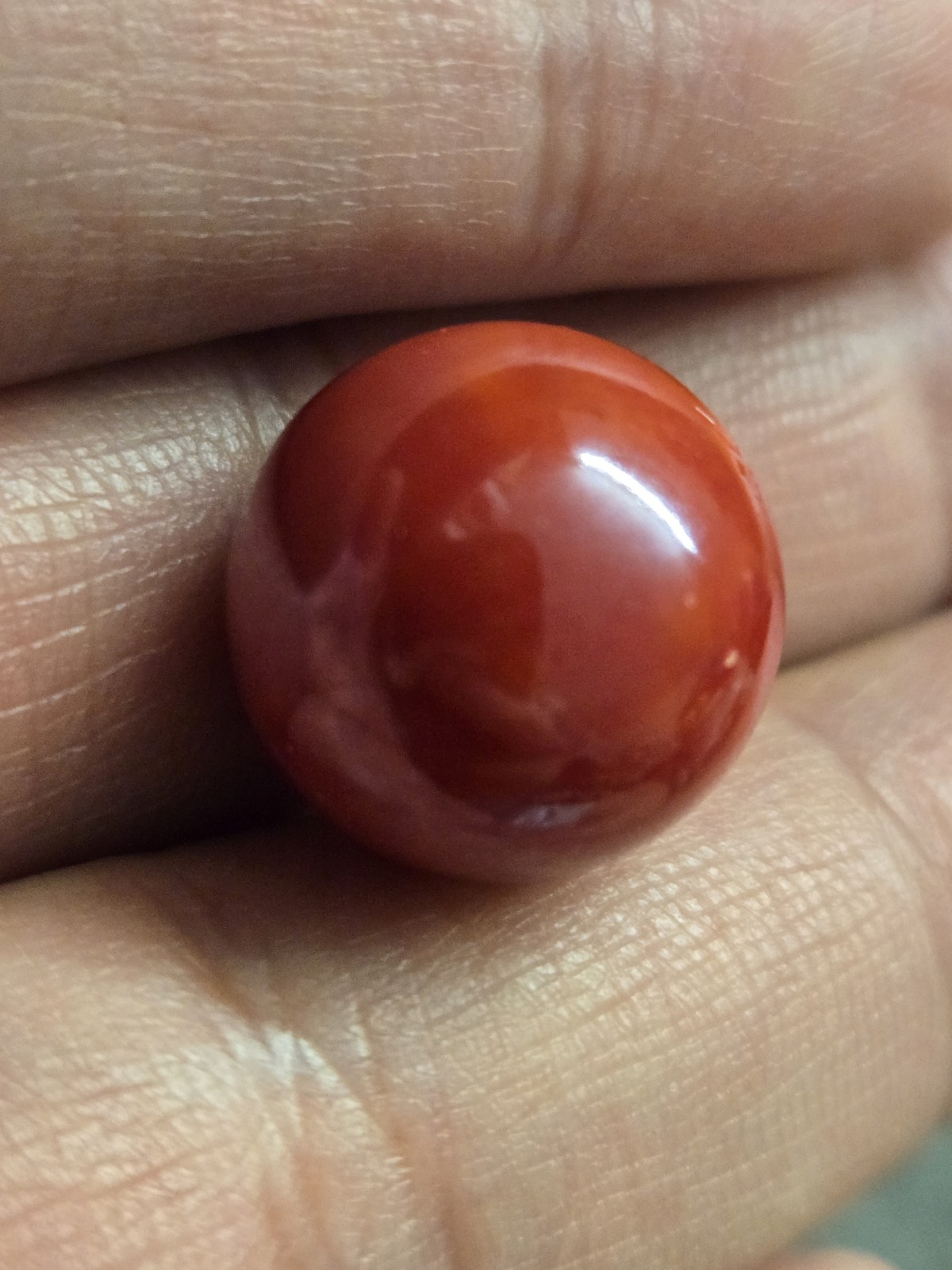 🔥 Vintage CAC Rare Red Brick Swirl Christensen Marble