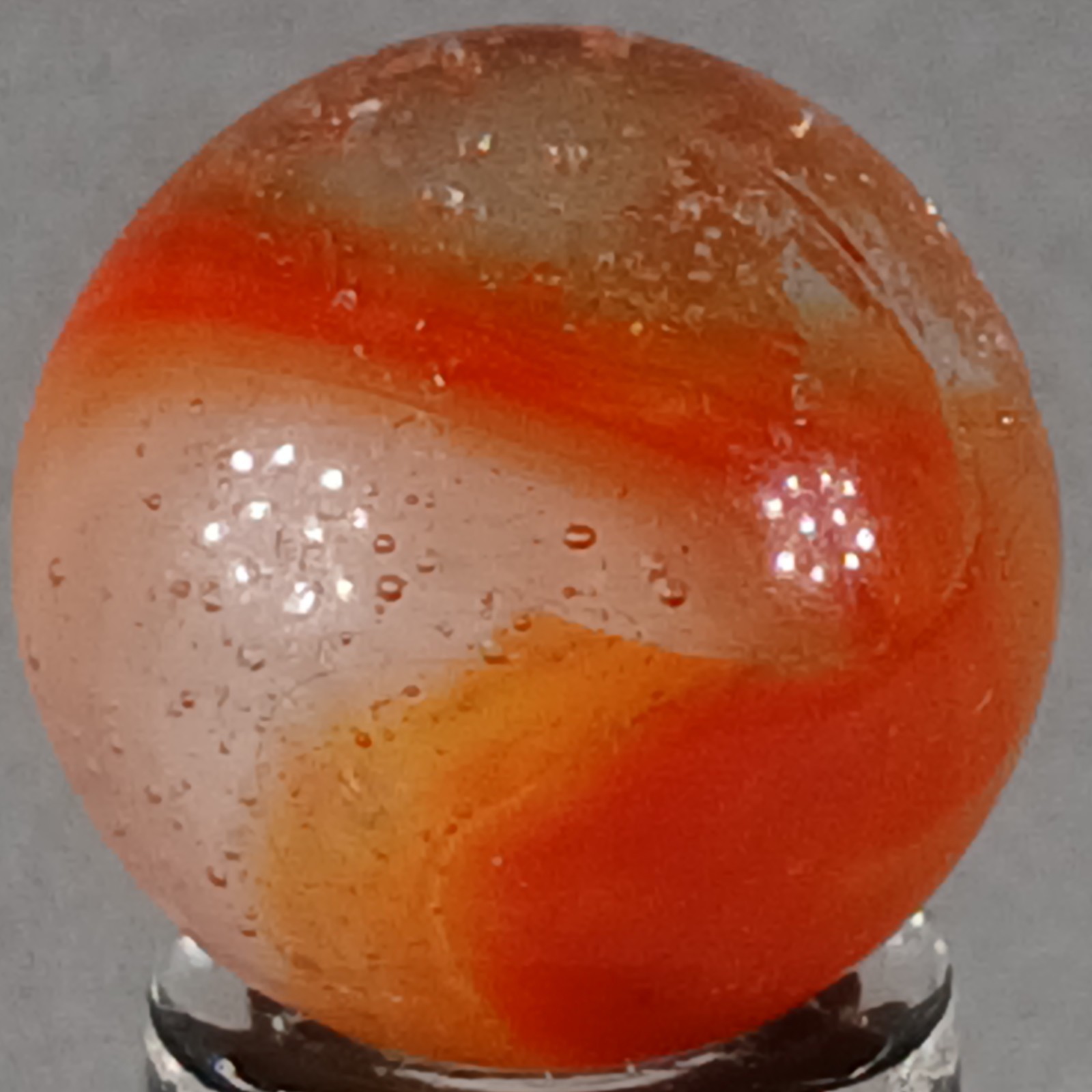 Vintage Peltier Rainbo Marble .60 Inches Near-Mint Condition Combined Shipping