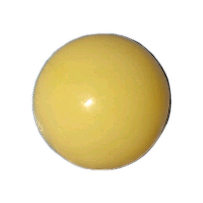 1 Yellow Pee Wee Marble, 12.5 mm Glow Orange UV reactive