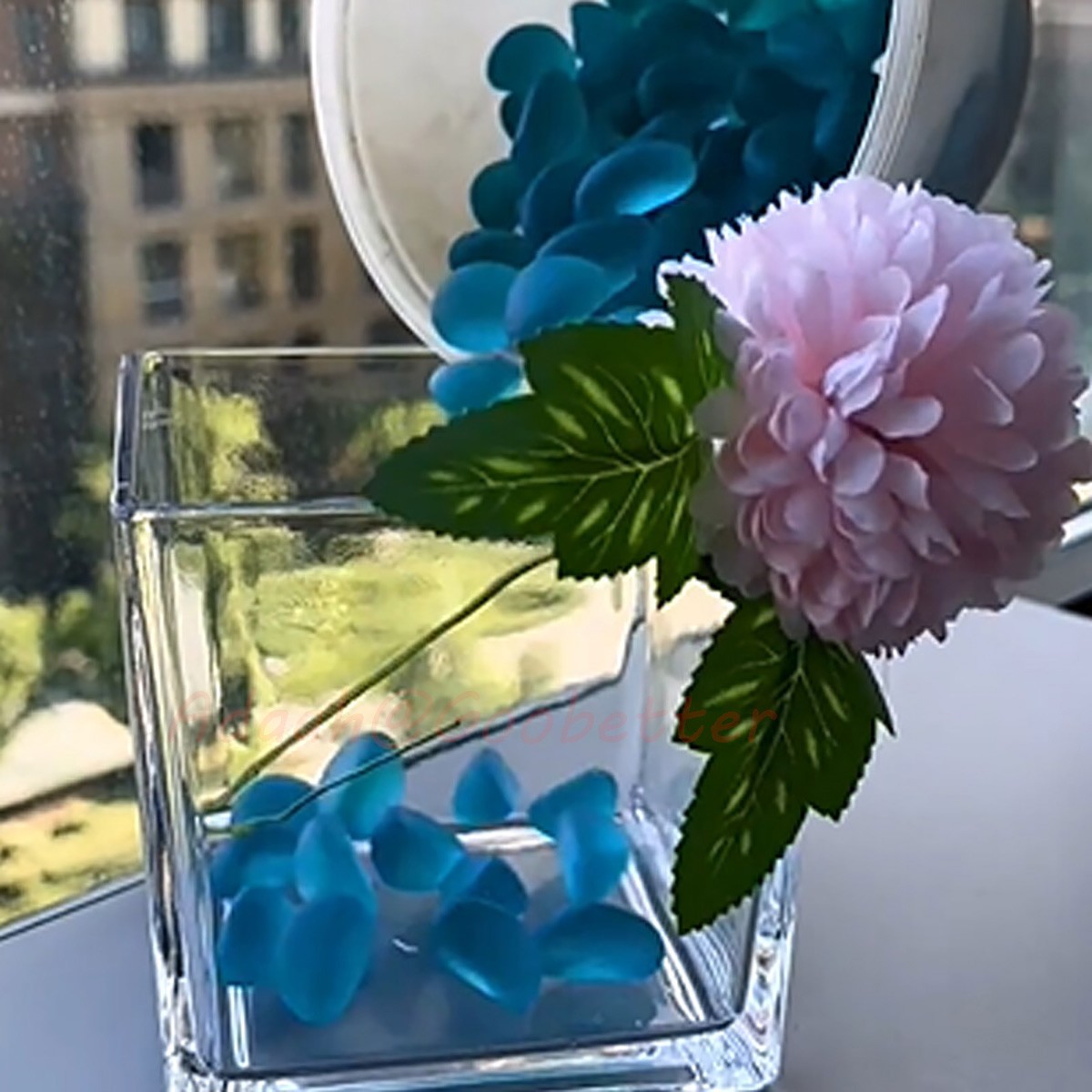 20mm Glass Pebbles Nuggets Glass Petals Stone Decorative Fish Tank Vase Garden