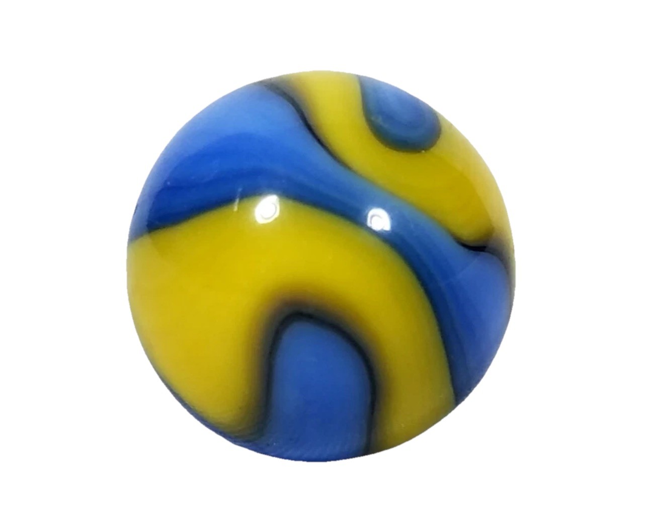 🥸 AKRO Corkscrew CUB SCOUT Prize Name Blue Yellow Black Cork Swirl MINT+ 5/8