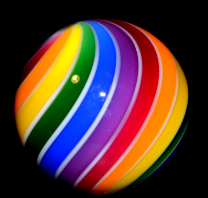 HOT HOUSE GLASS MARBLE/1.736″-CARNIVAL COLORS-YELLOW,APRICOT,PINK,LAVENDER,LIME