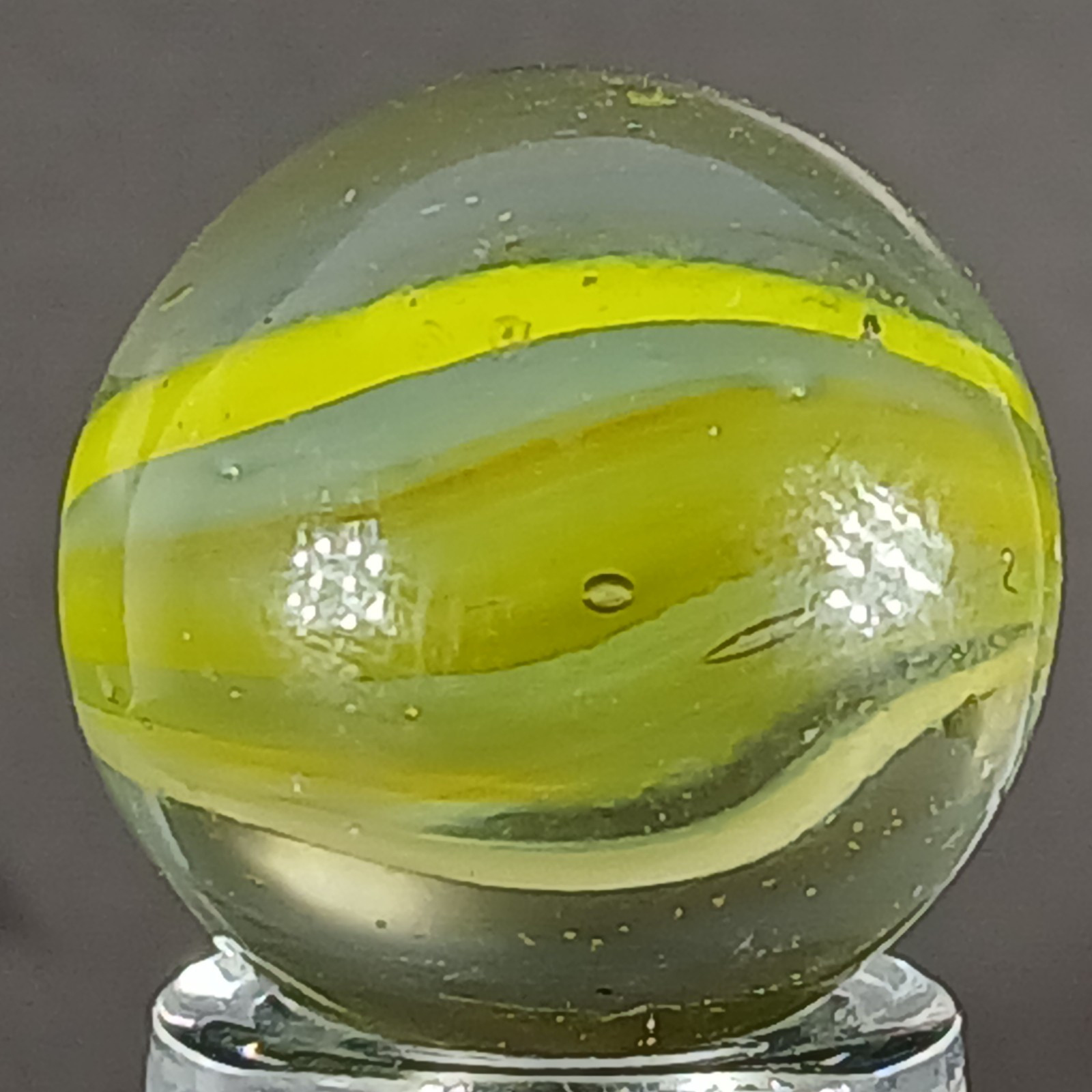 Vintage Tri-Color Hybrid Cat’s Eye Marble .59 Inches Near-Mint Condition