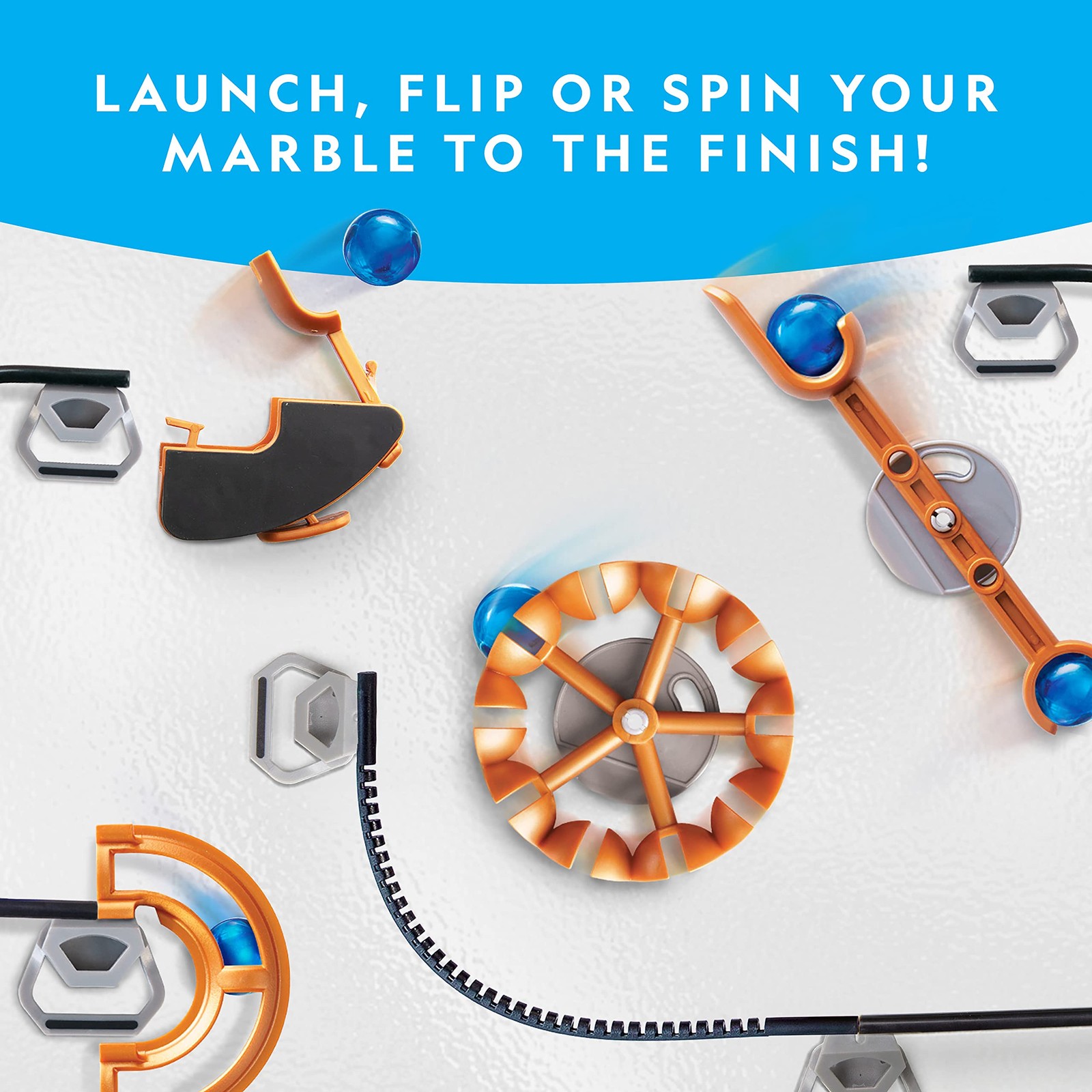 National Geographic Magnetic Marble Run – 75-Piece STEM One Size, Multicolor