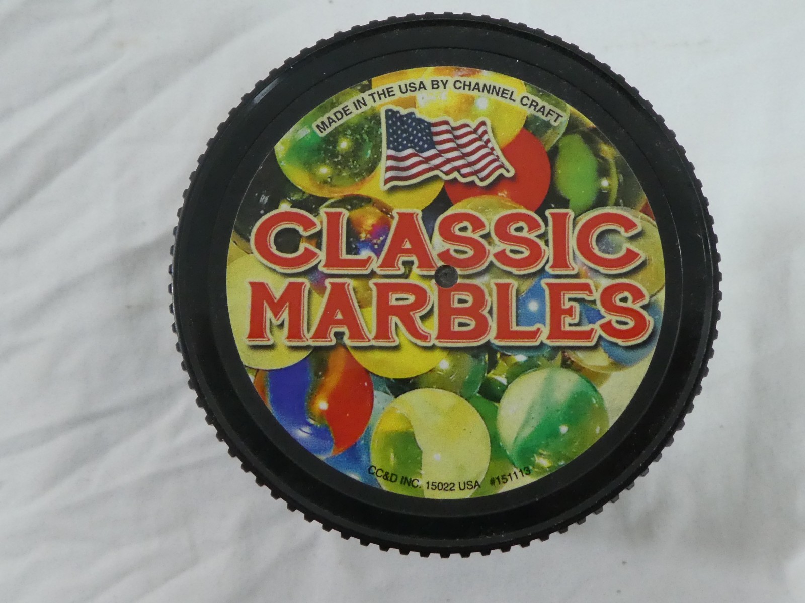 Channel Craft 98 Assorted Classic Multi Colored Glass Marbles Made USA Handbook