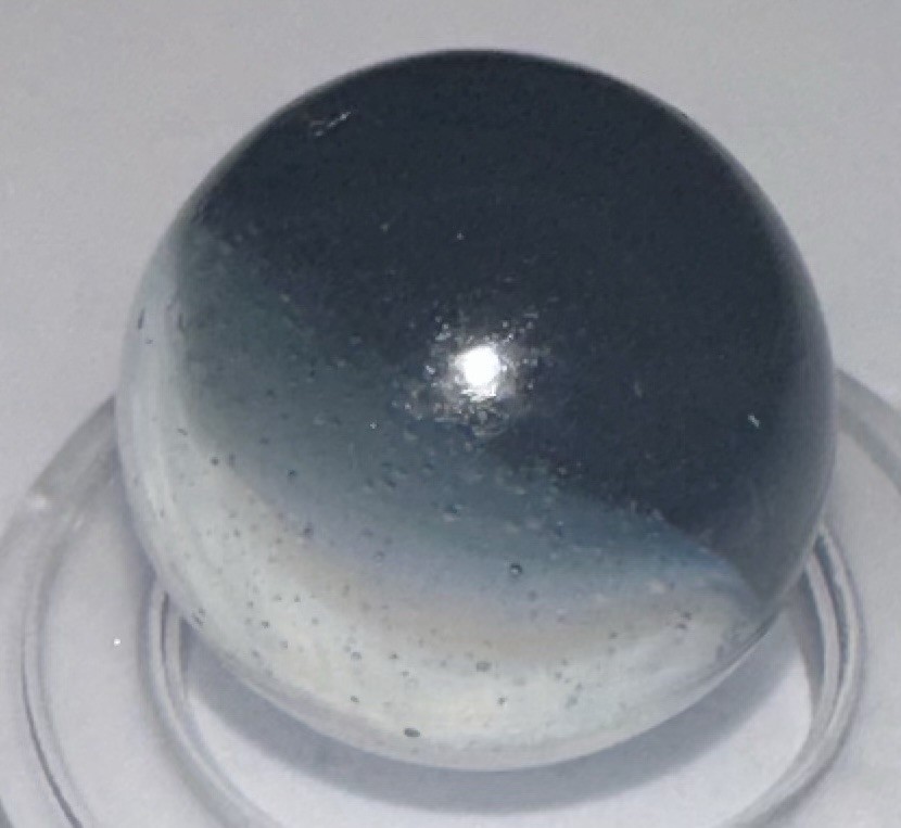 ⭐Vintage Horsehair Zebra Master Sunbursts Toy Marble 14.4 Mm