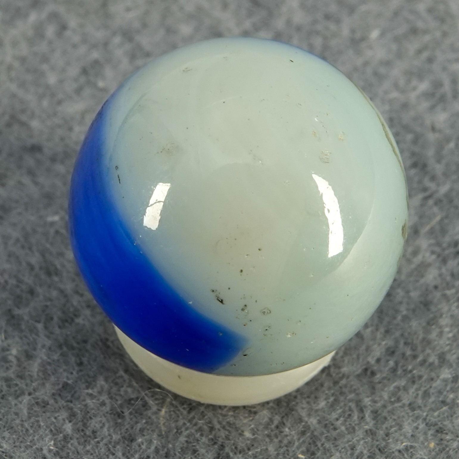Marbles: PELTIER GLASS COMPANY, Character Marble. Sandy. 21/32″. NM+) (8.8)