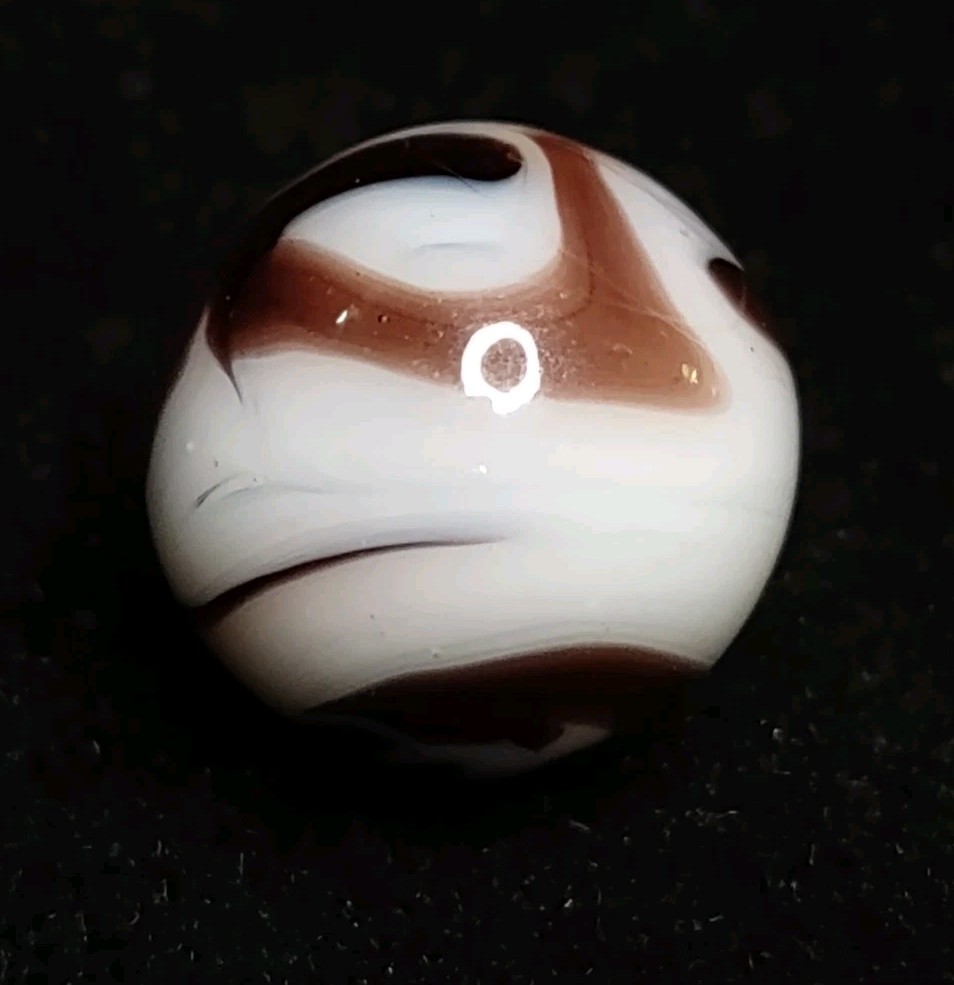 Purple Flame 🔥 Calligraphy Swirl Christensen or Alley Glass Vintage Marble .61″