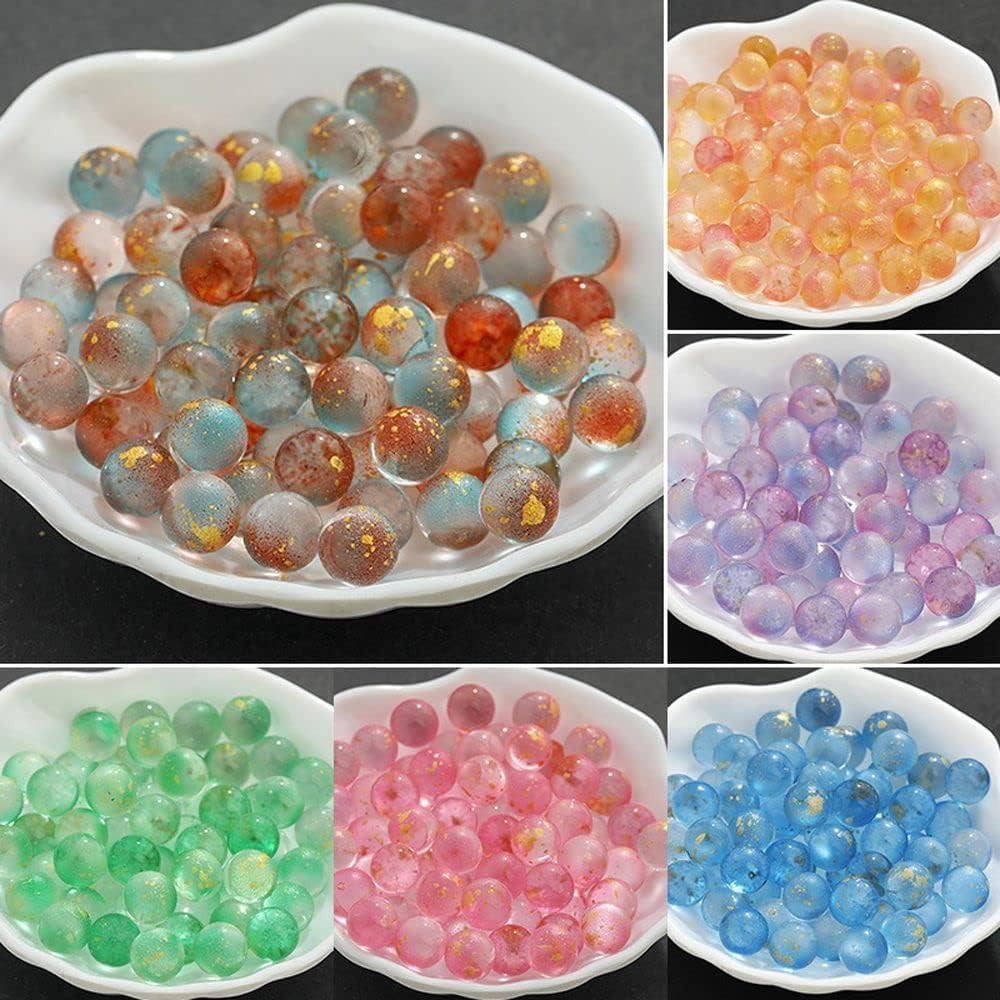 20Pcs Purple Luminous Glass Marbles – Colorful Marbles for Vase Filler, Fish Tan