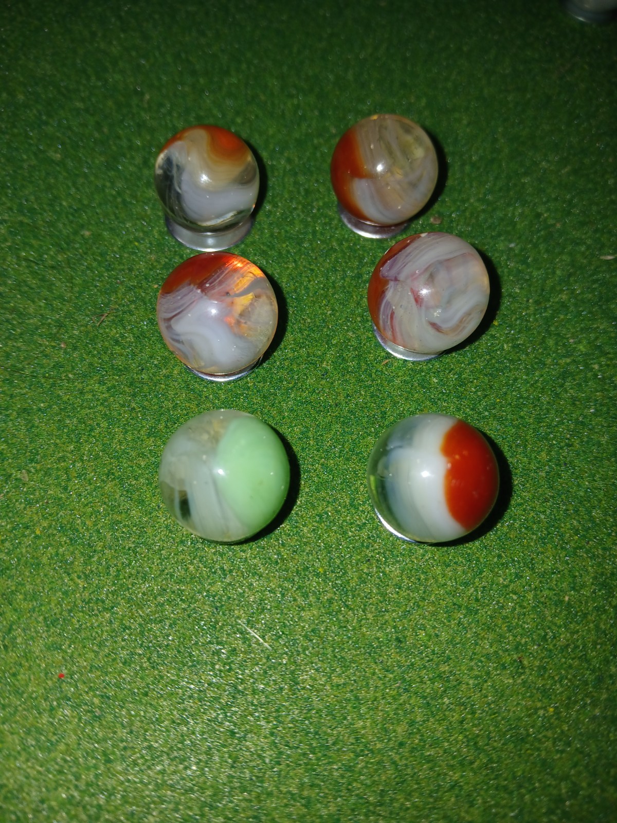 Vintage Vitro Agate Tri-lite Elite “Fancy Conqueror” Lot Of 6
