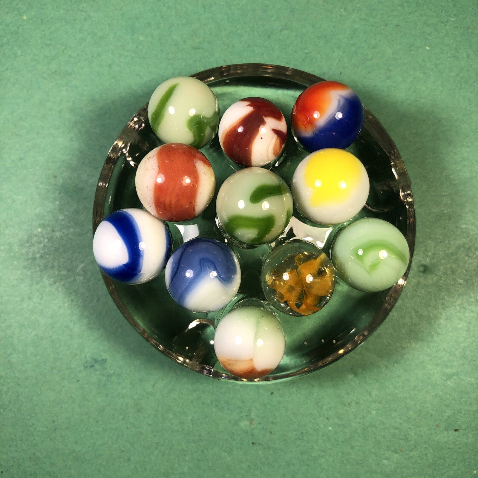 Vintage Marbles | Approximately 1/2″ | Lot Of 11 | Nice Patterns | Lot #203