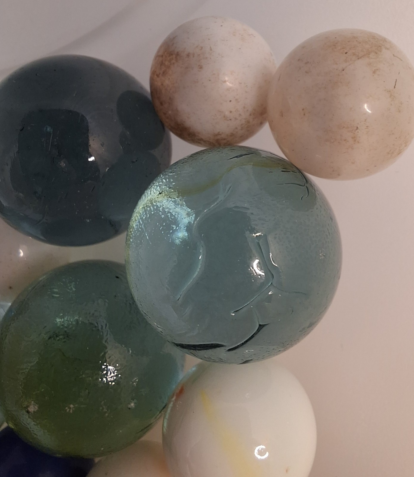 Marbles Lot Variety Of Colors 3 lbs,about 350 Different Sizes and conditions