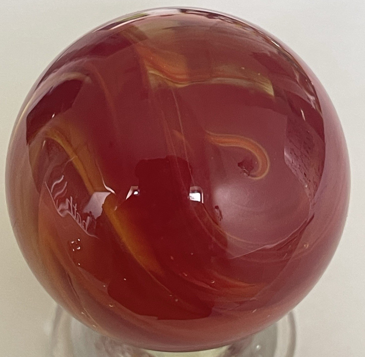 VTG 2000 EDDIE SEESE MARBLE 2nd YEAR SIGNED DATED w/ FULL SIGNATURE 2.00″ RARE 1