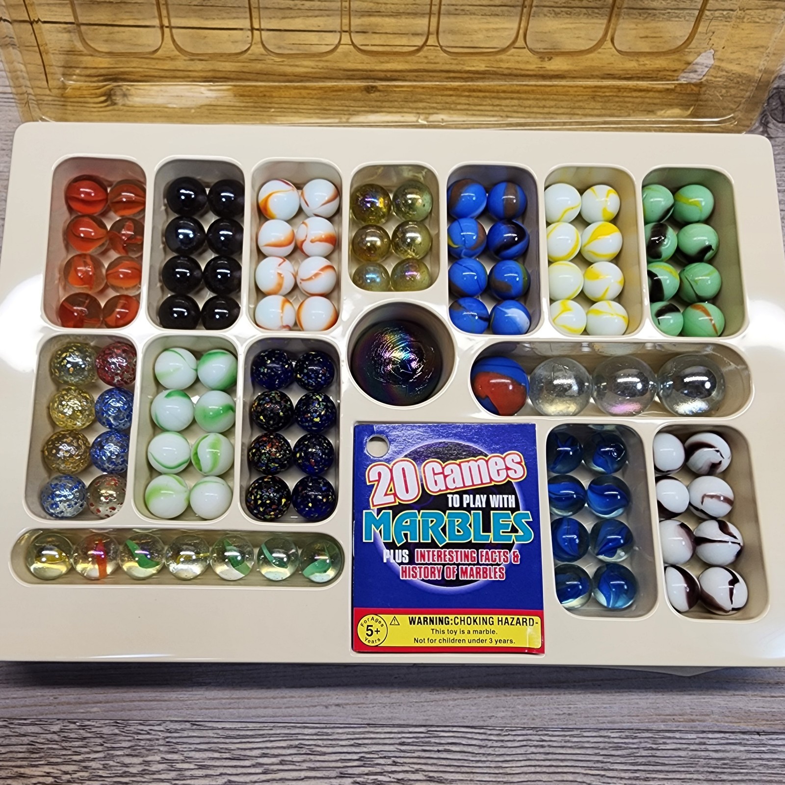Vintage 1994 IMPERIAL MARVELOUS 106 MARBLES DELUXE SET Outer Box Missing