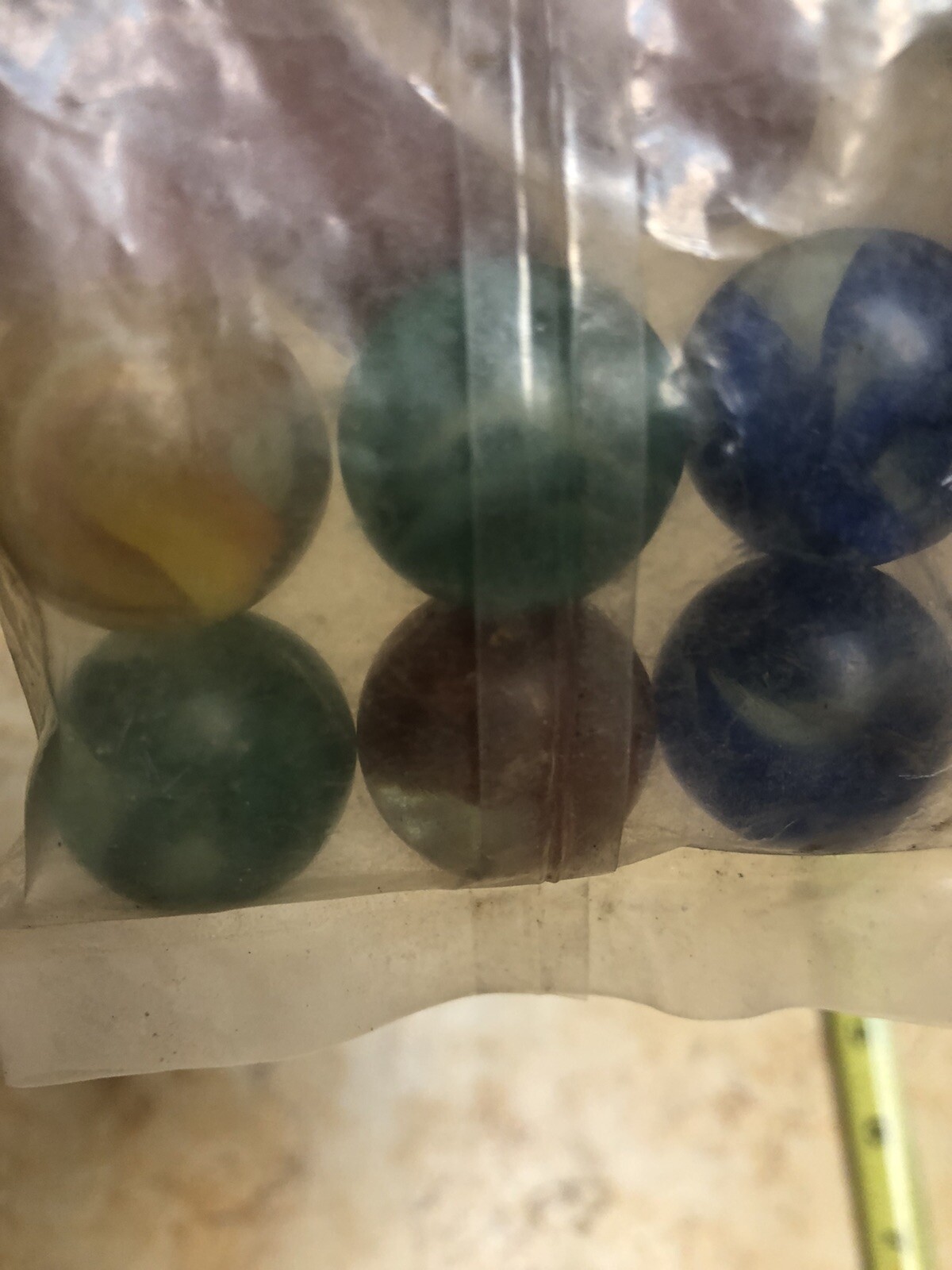 Vtg Marbles – Vitro Cat Eyes – 5 Star Brand – 10¢ – The Pride of Young America