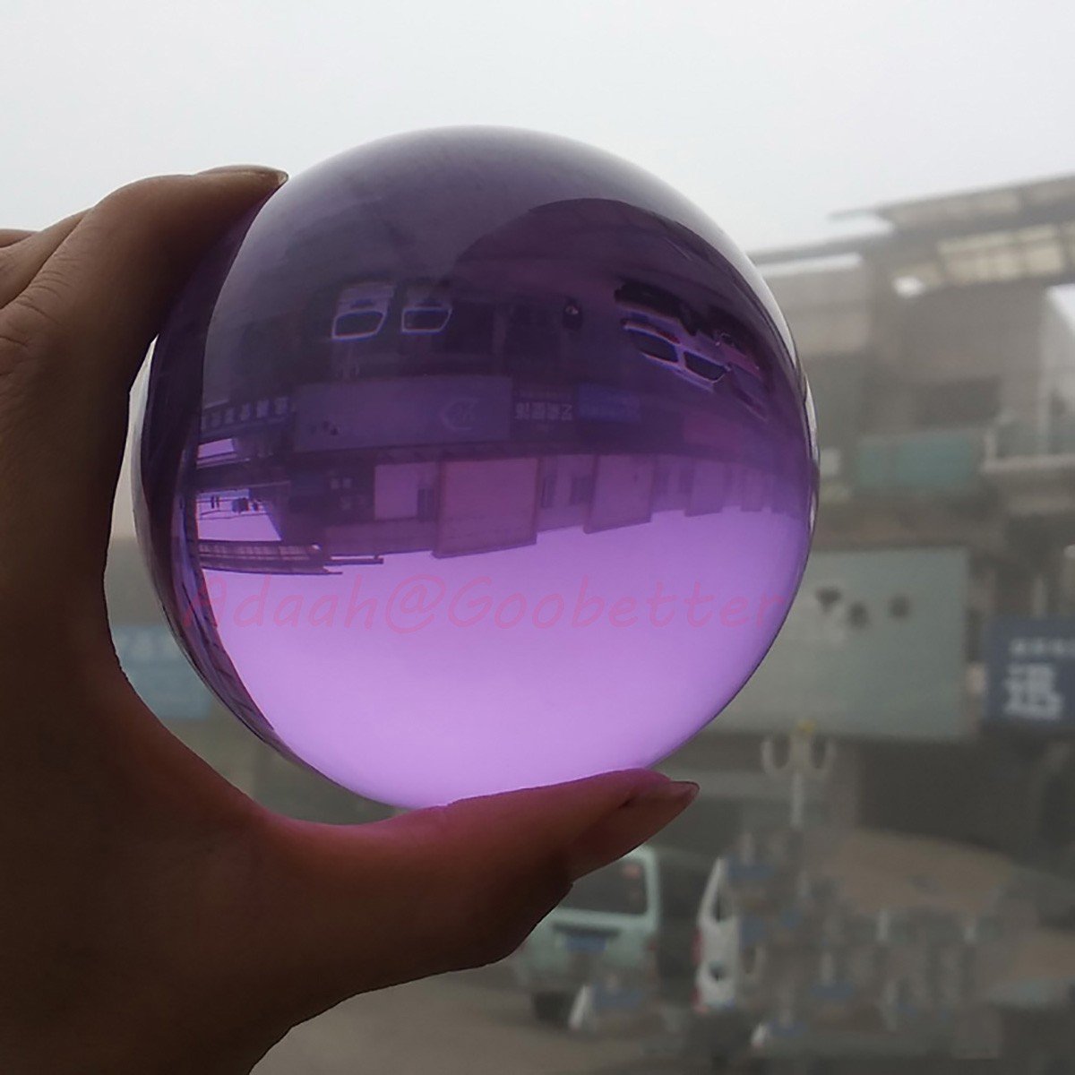 20/25/30/50/80/100mm Purple Crystal Glass Ball Marbles Craft Ornament Home Decor
