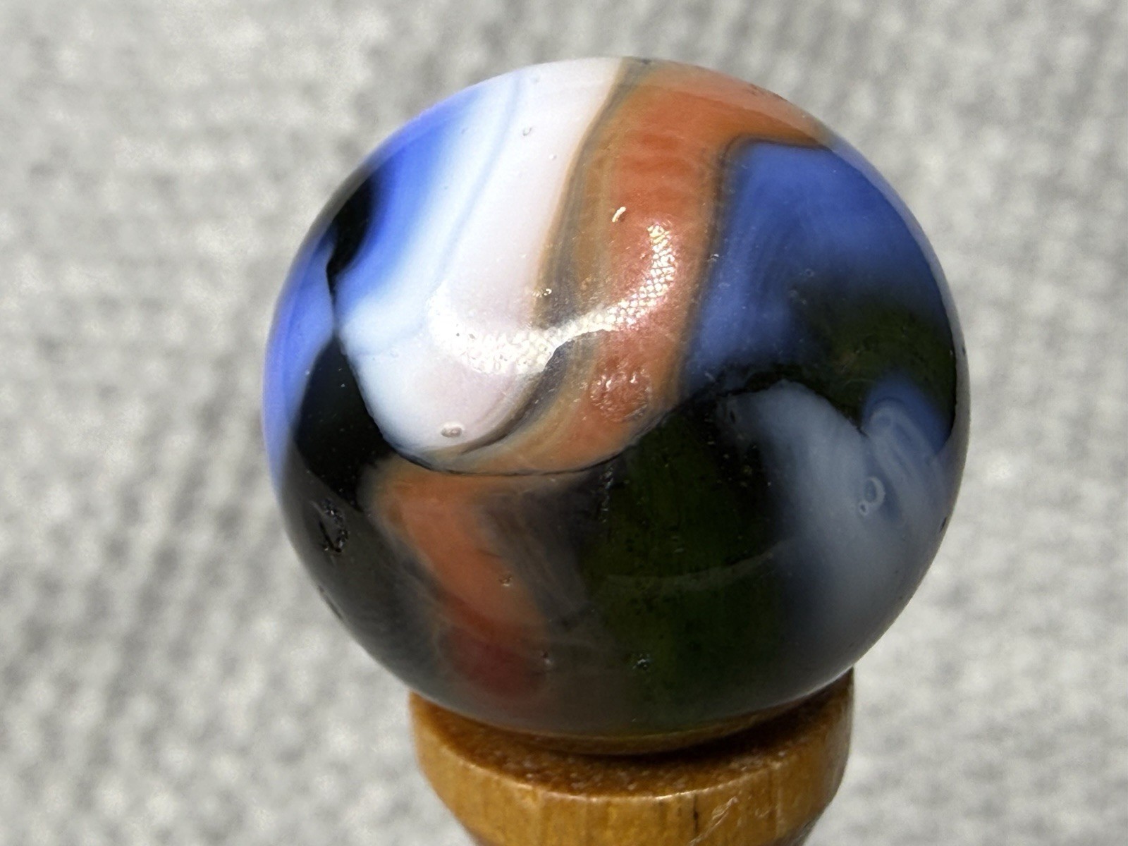 Peltier MC Multi Colored Rainbo Marble .67” NM