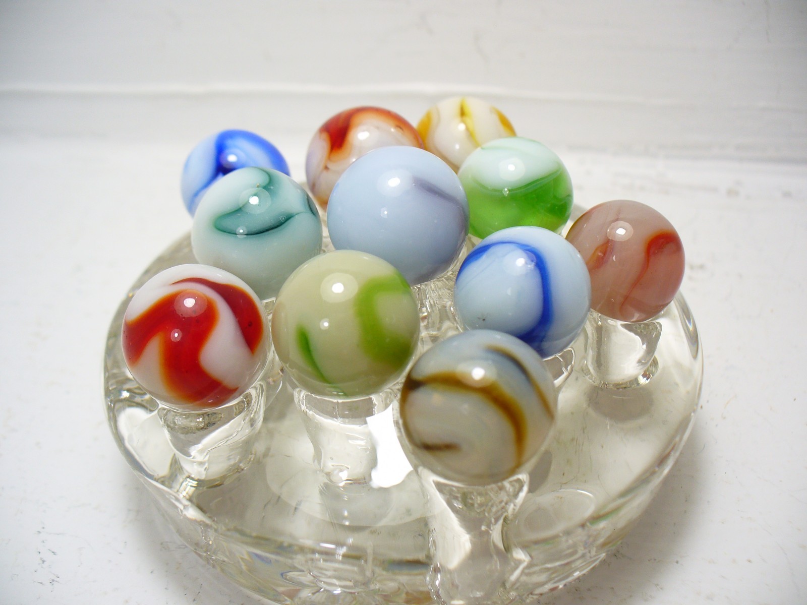 #1115 Marbles 11 pcs. Vintage West Virginia Swirls Alley, Champion