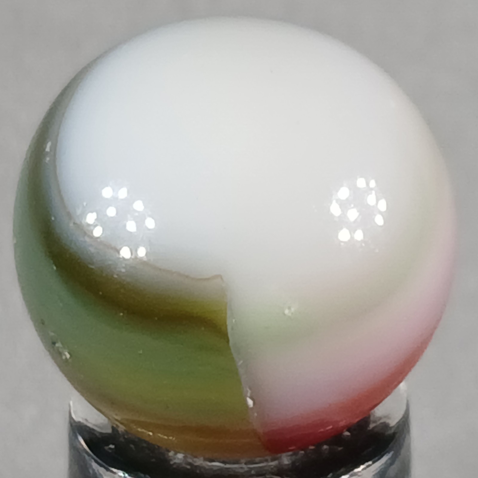 Vintage Vitro Tri-Lite Marble .61 Inches Near-Mint Condition Combined Shipping