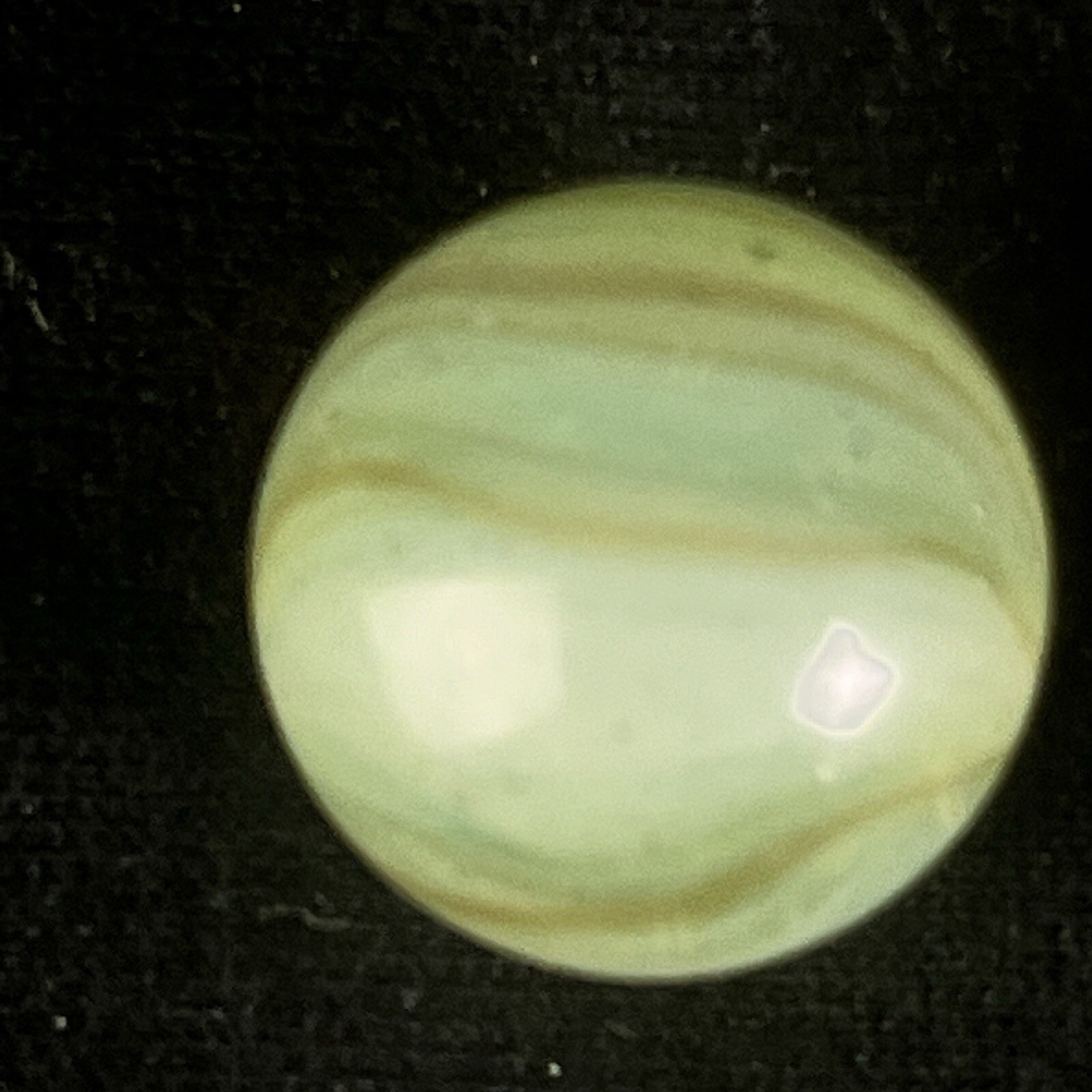 Vintage Akro Agate Peltier Art Swirl Glass Marble .64” White Green Clear