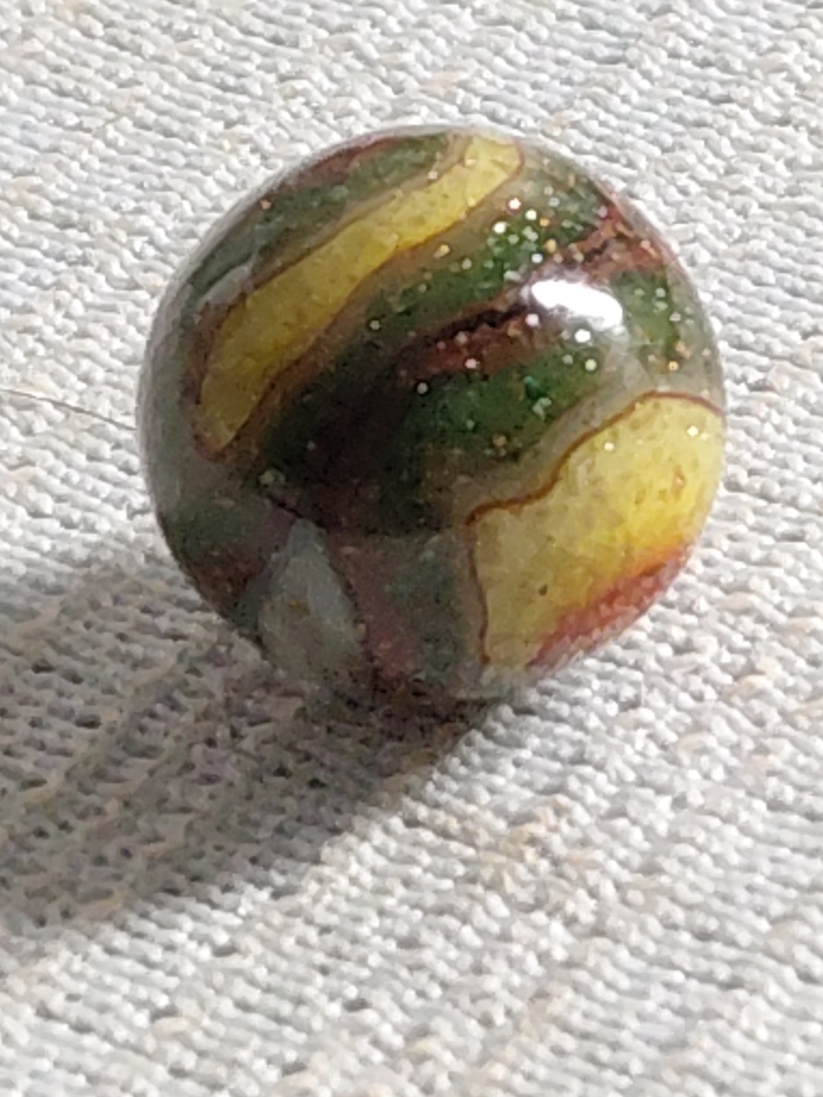 JABO/DAS Infused Glass Adventure Swirl Toy Marble Size 17mm MINT!