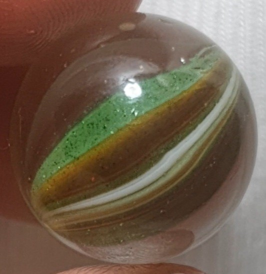 3/4″ Killer European Sparkler Bombarded Aventurine 1950/1960 Vintage Marbles MM