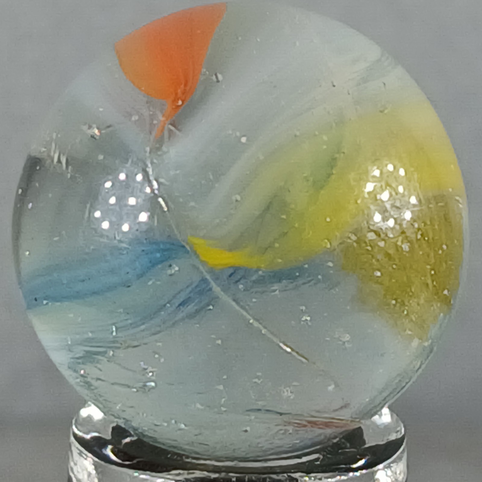 Vintage Imported Patch And Ribbon Marble .59 Inches Near-Mint Condition