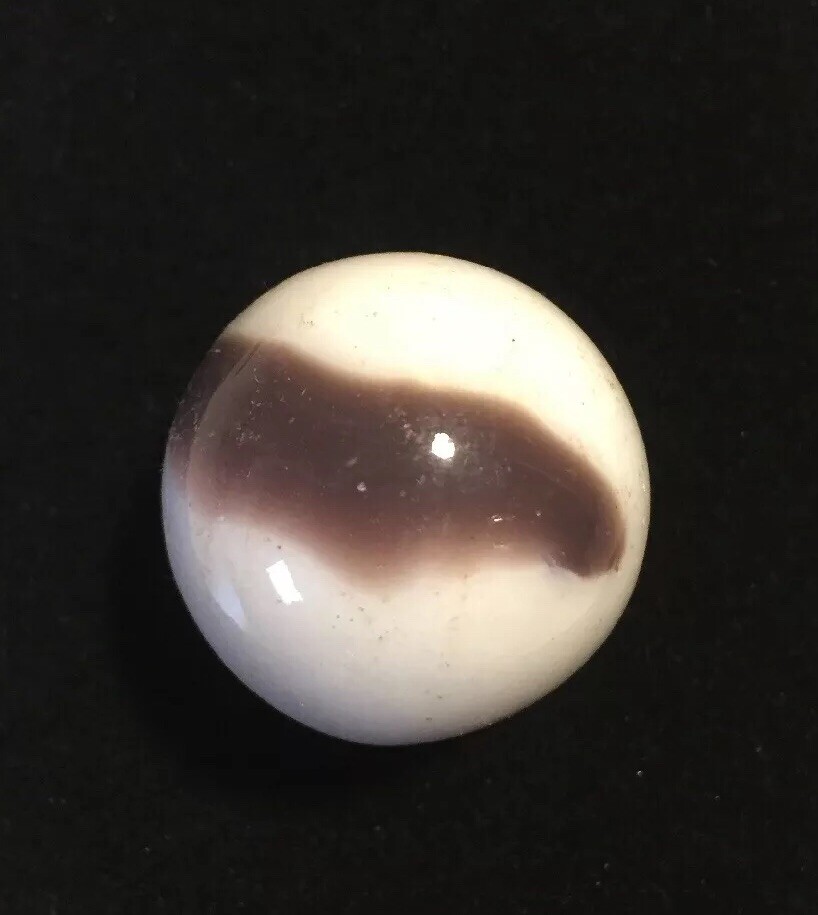 Vintage Marble King Oxblood Milk Glass Big Shooter