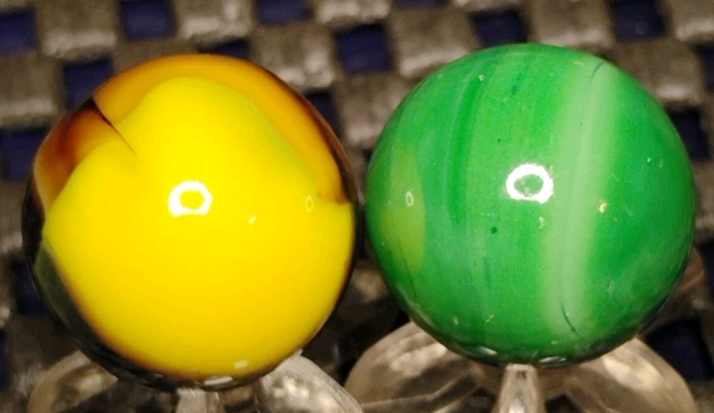 .57″ MARBLE KING MARBLES LOT (ONE W/ AV.)🔥RARE- MINT-