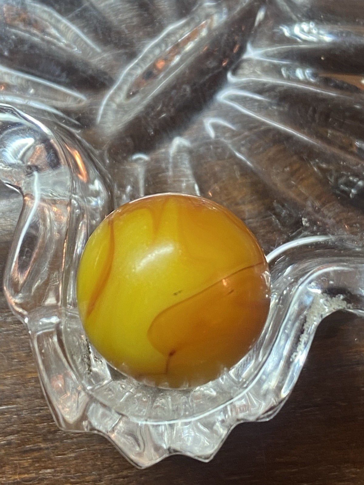 Peltier NLR Flaming Golden Dragon Marble 15mm NM