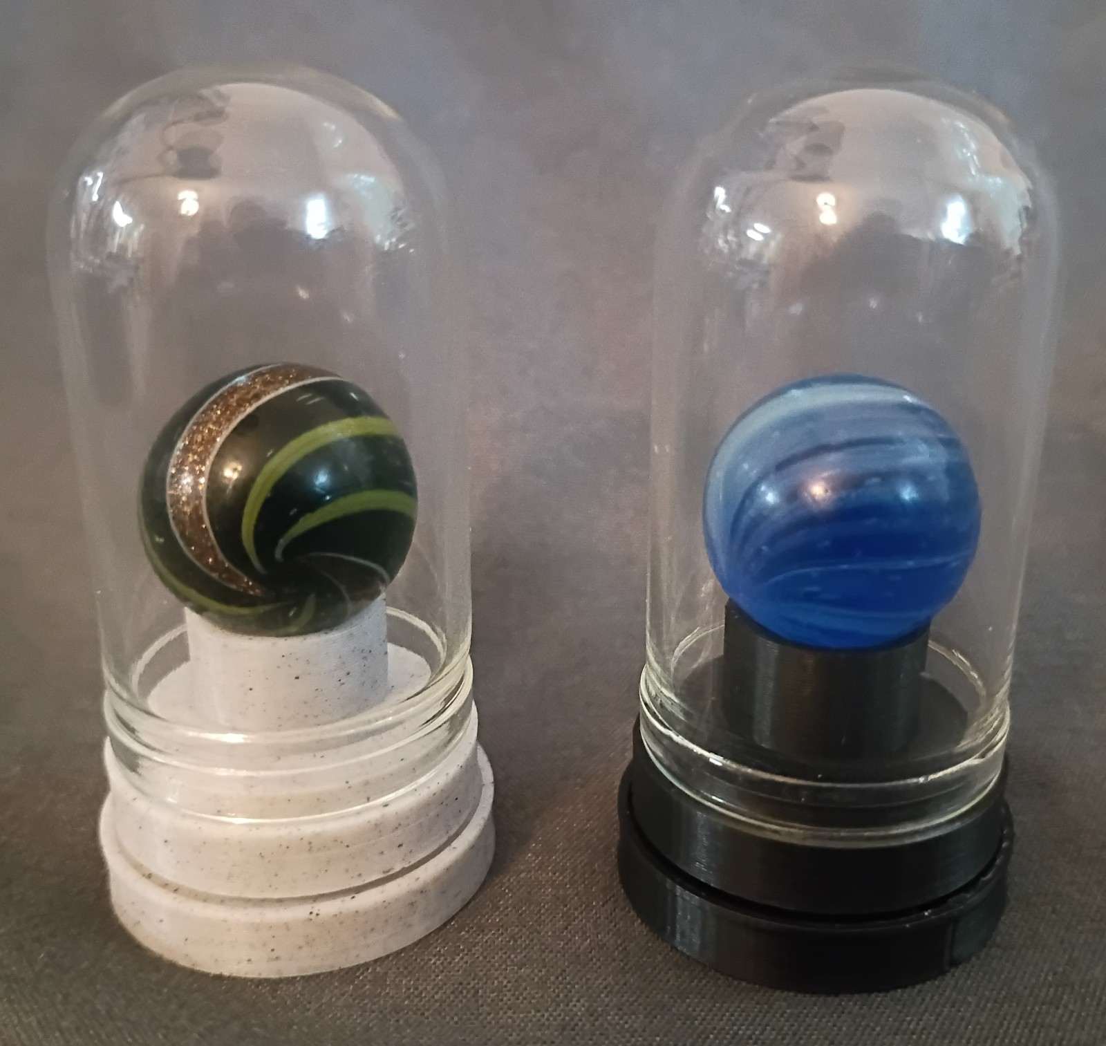Twist-On light-up Marble Display Stand! For German, Akro Or Peltier Marbles!