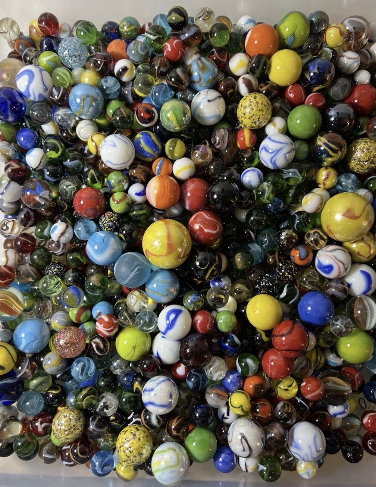 MARBLES SPECIAL COLLECTION -FANCY MIX MARBLES 2 POUNDS More Scooters .