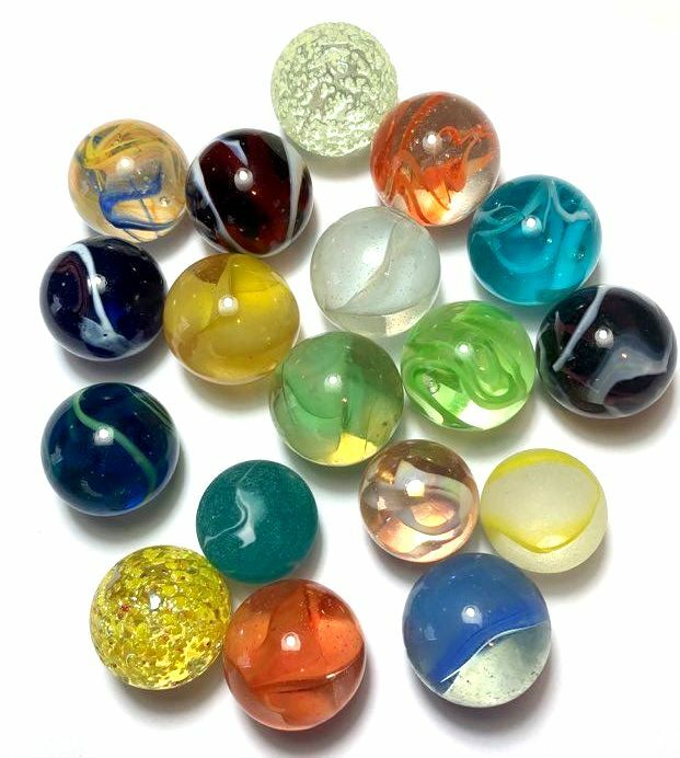 22/25mm Marbles for Stained Glass Fencing DIY Project 10 Asst Translucent Colors