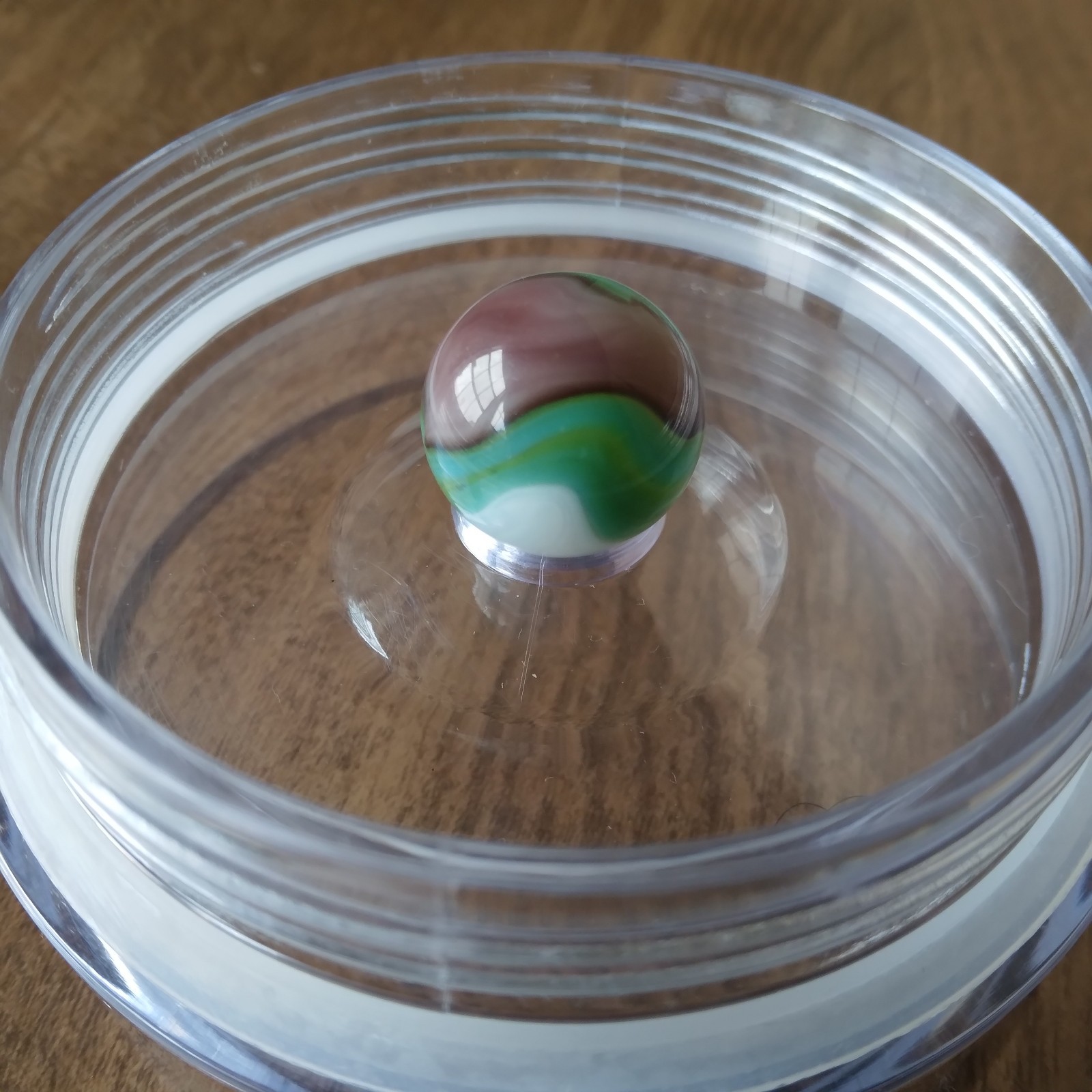 .61 Vitro Agate Tiger Eye Conqueror Wedding Cake White, Green Aventurine Marble