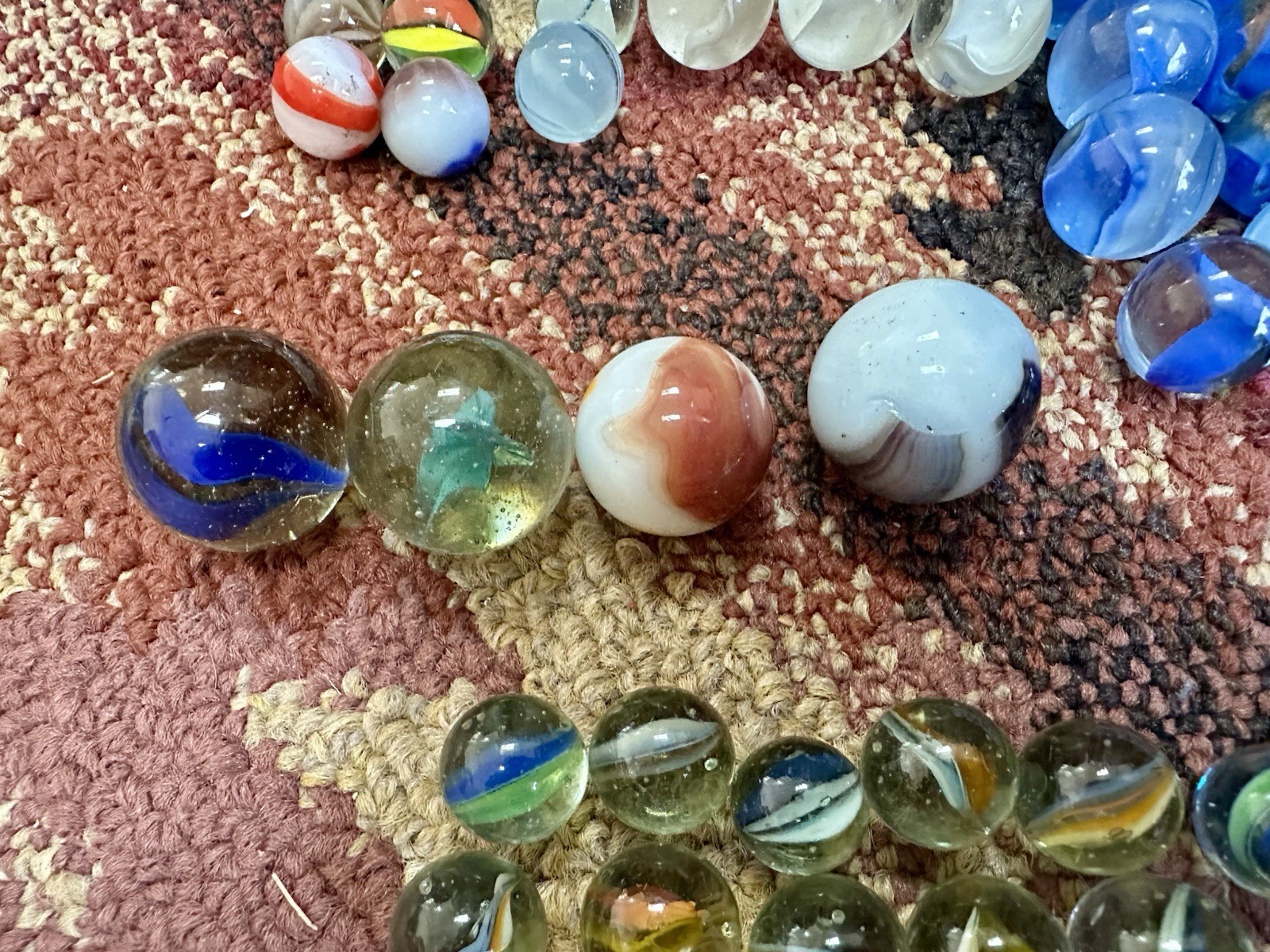 Antique & Vintage Mixed Marble Lot 150+ Marbles Great Old Collection