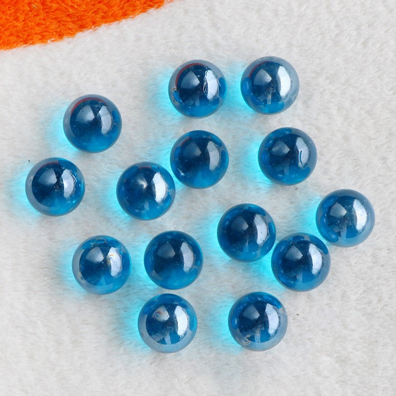 40 Pcs 25mm Glass Marbles Round Beads Fish Tank Vase Decor DIY Kids Toy Game